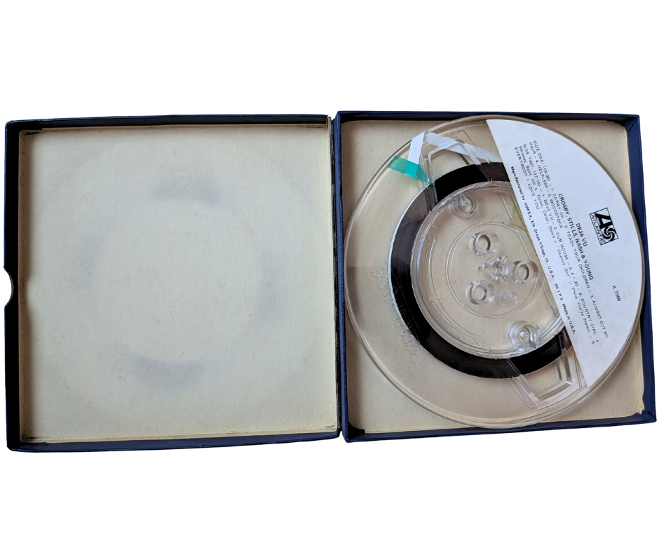 Crosby, Stills, Nash & Young Déjà Vu Reel to Reel Tape 4-Track 3¾ IPS Ampex Atlantic X7200