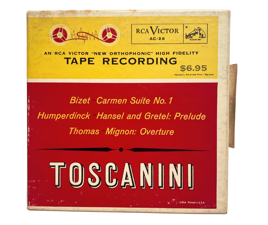 Carmen Suite No. 1 / Hänsel und Gretel: Prelude / Mignon: Overture,Toscanini- 2 Track Mono reel to reel tape, 3 3/4 IPS