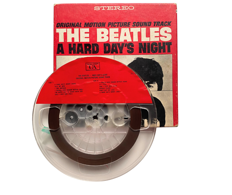 A Hard Day's Night:Original Motion Picture Sound Track, The Beatles- 4 track reel to reel tape,  7 1/2 IPS