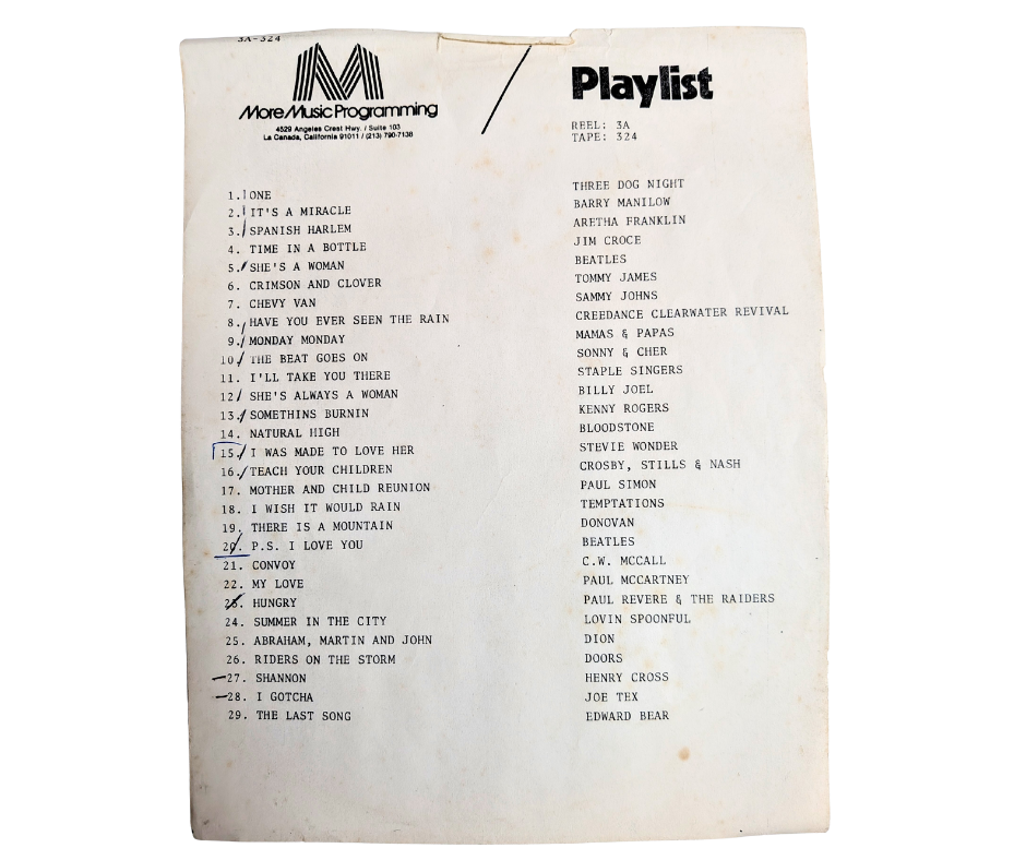 2-track Various Artists – CHR Secondary Gold (1970s Radio Hits) – Jay Stevens & Associates – 7.5 IPS Reel