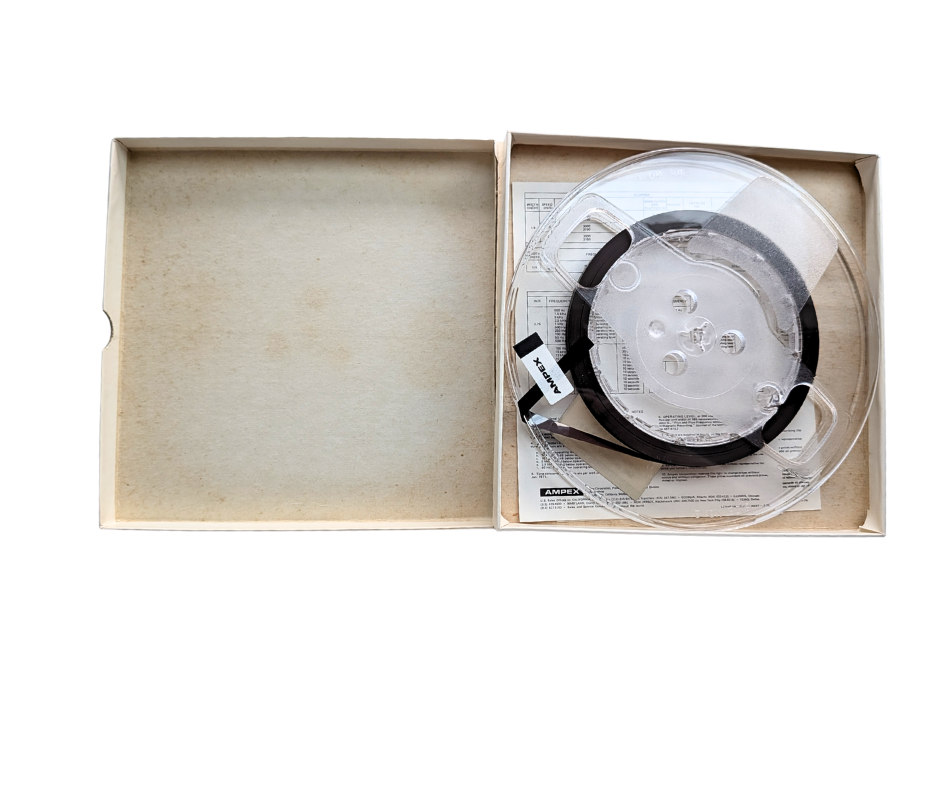 Ampex Reproduce Alignment Test Tape- 2 Track mono, 7 1/2 IPS