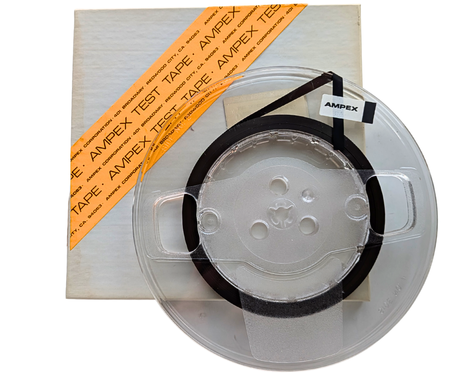 Ampex Reproduce Alignment Test Tape- 2 Track mono, 7 1/2 IPS