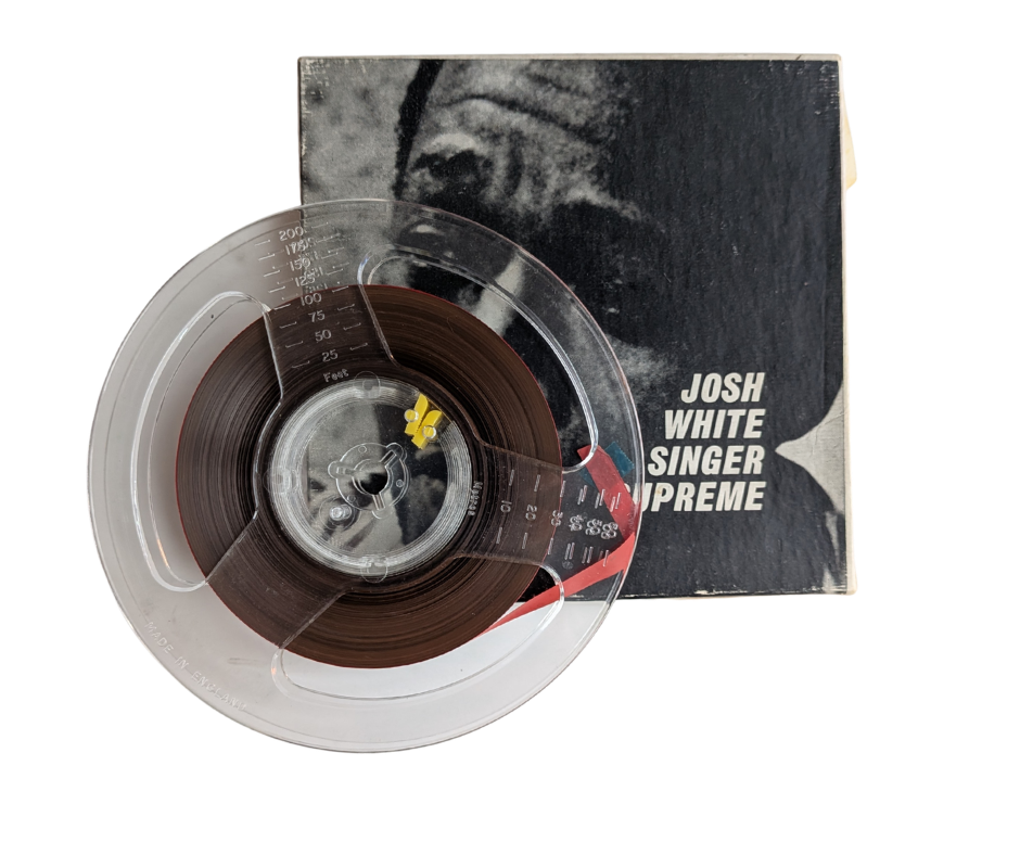 Singer Supreme, Josh White- 2 Track Reel to Reel Tape, 3 3/4 IPS