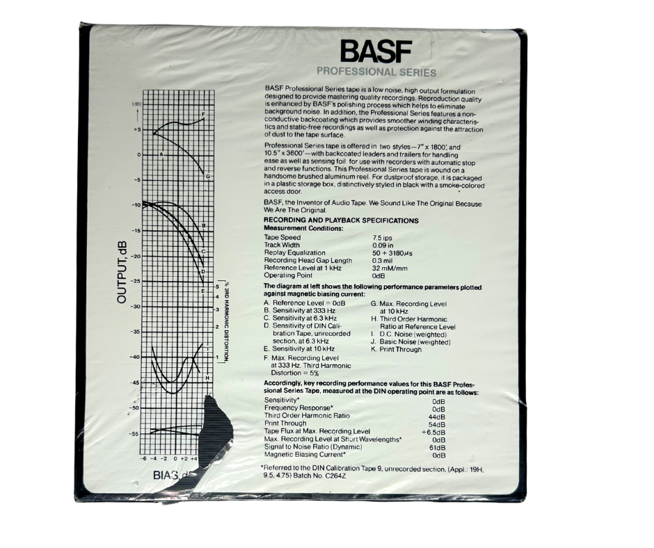 [Sealed] 7" BASF Pro Series Brushed Aluminum Metal Reel Blank Reel-to-Reel Tape