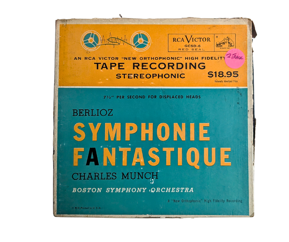 Berlioz Symphonie Fantastique Op. 14 Charles Munch Boston Symphony Orchestra RCA Victor Red Seal GCSD-6 2 Track Half Track 7.5 IPS