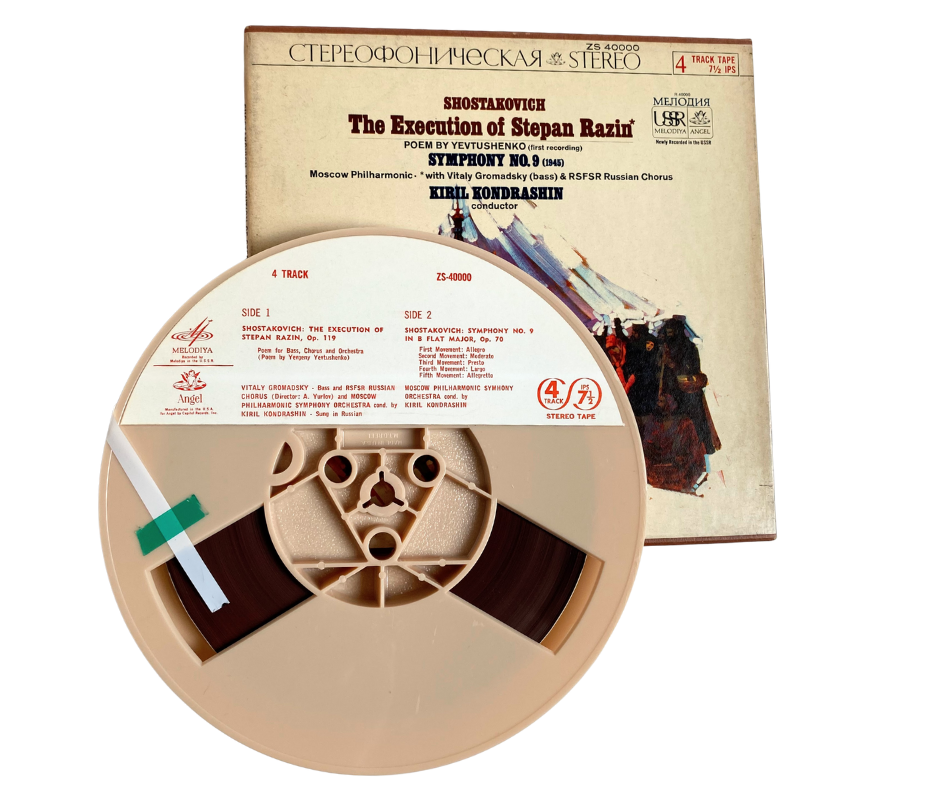 The Execution of Stepan Razin, Kiril Kondrashin- 4 track reel to reel tape, 7 1/2 IPS
