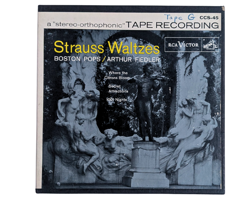 Strauss Waltzes, Johann Strauss Jr.- 2 track Reel to Reel Tape, 7 1/2 IPS