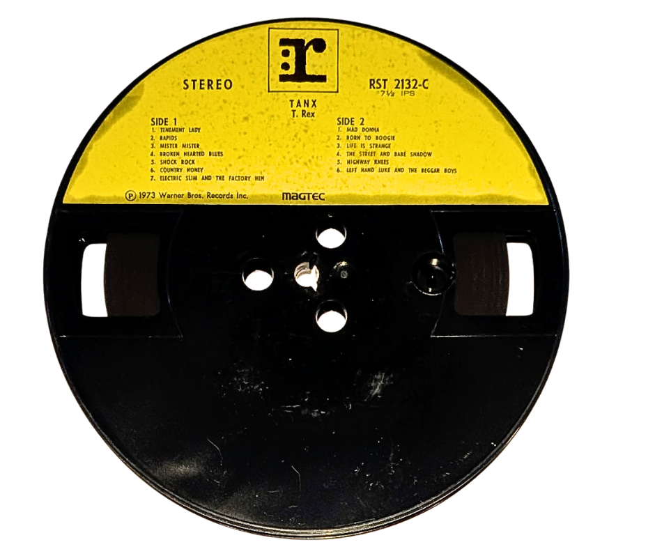 T-rex, Tanx- 4 Track Reel to Reel Tape, 7 1/2 IPS