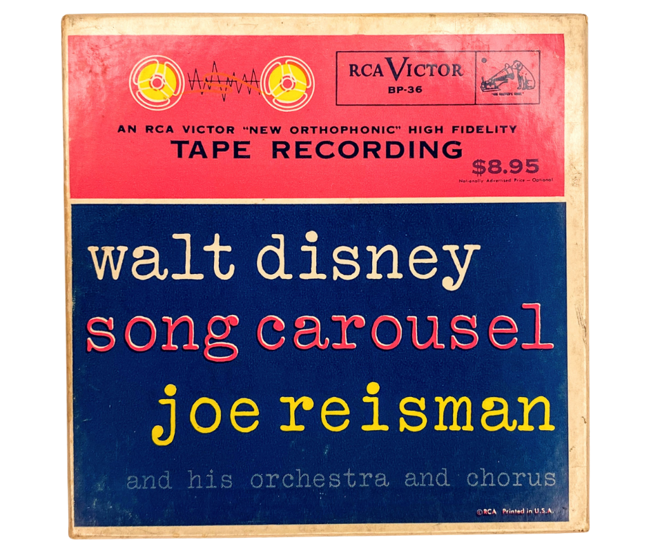 Walt Disney Song Carousel, Joe Reisman- 2 Track reel to reel tape, 7 1/2 IPS