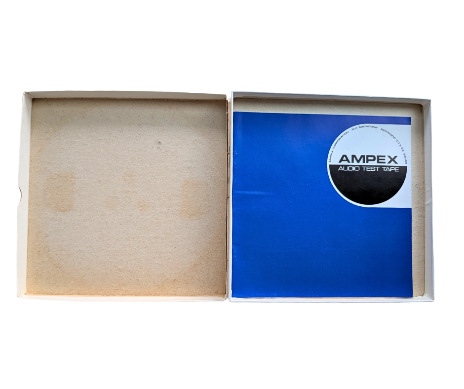 Ampex Reproduce Alignment Test Tape- 2 Track Reel to Reel Tape, 15 IPS