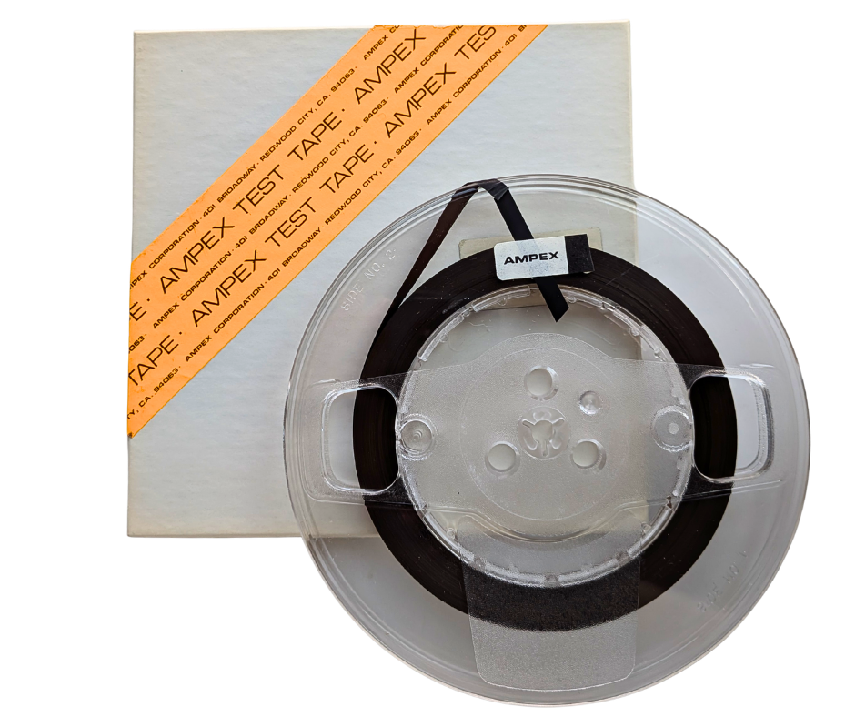 Ampex Reproduce Alignment Test Tape- 2 Track Reel to Reel Tape, 15 IPS