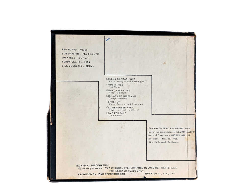 It’s New! It’s Nice! It’s Norvo!, The Red Norvo Quintette- 2 Track Reel to Reel Tape, 7 1/2 IPS