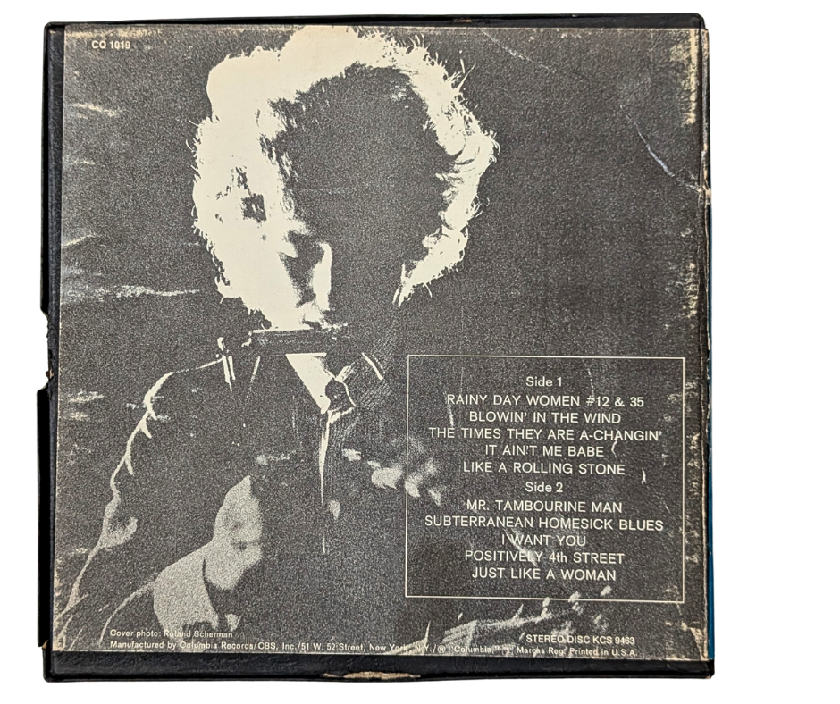 Greatests Hits V.I, Bob Dylan-  Track Reel to Reel Tape, 3 3/4 IPS