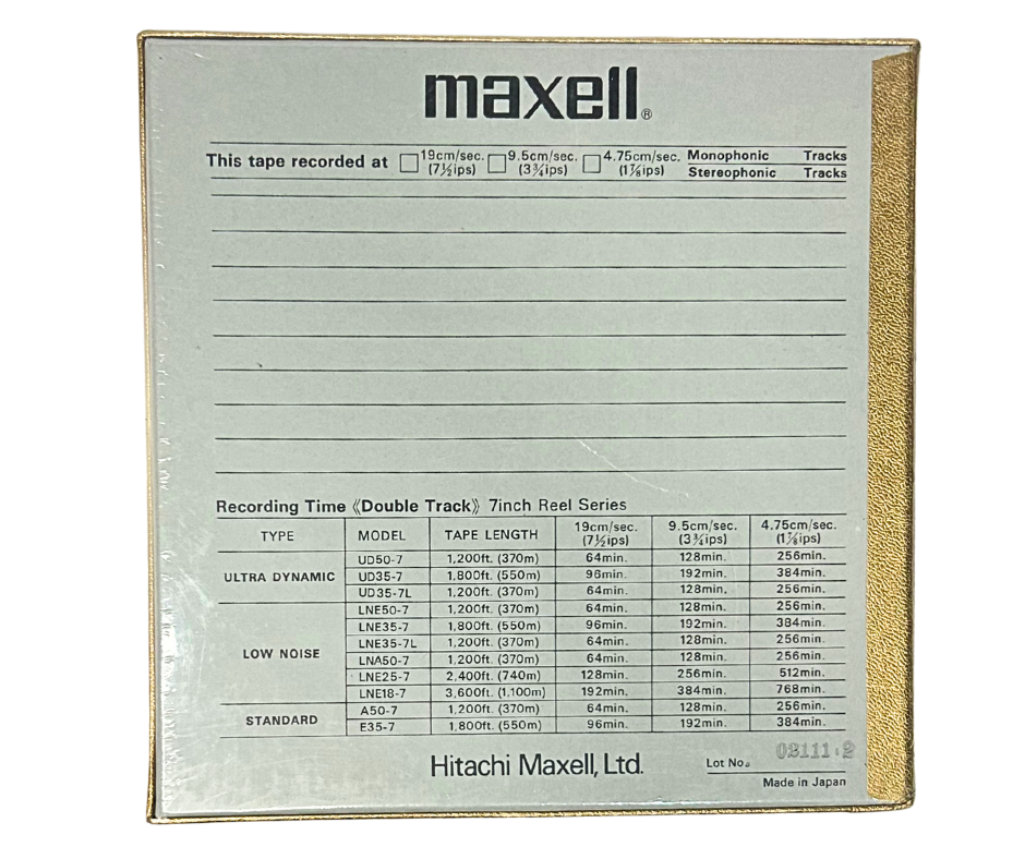[Sealed] Magnetic Sound Recording Tape, Maxell UD