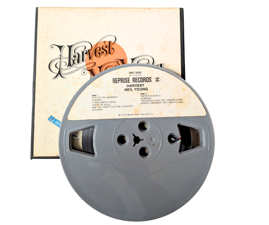 Harvest, Neil Young- 4 Track Reel to Reel Tape, 3 3/4 IPS