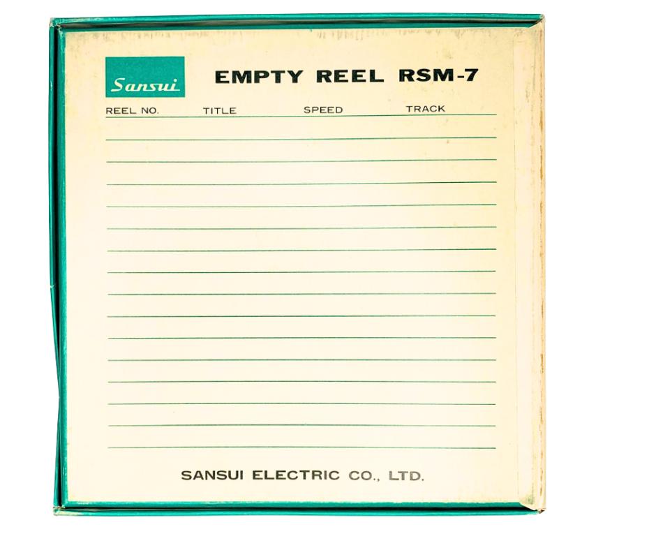 OEM Vintage Sansui Metal 7-inch Take up Reel RSM-7 Empty Reel 1/4" Tape