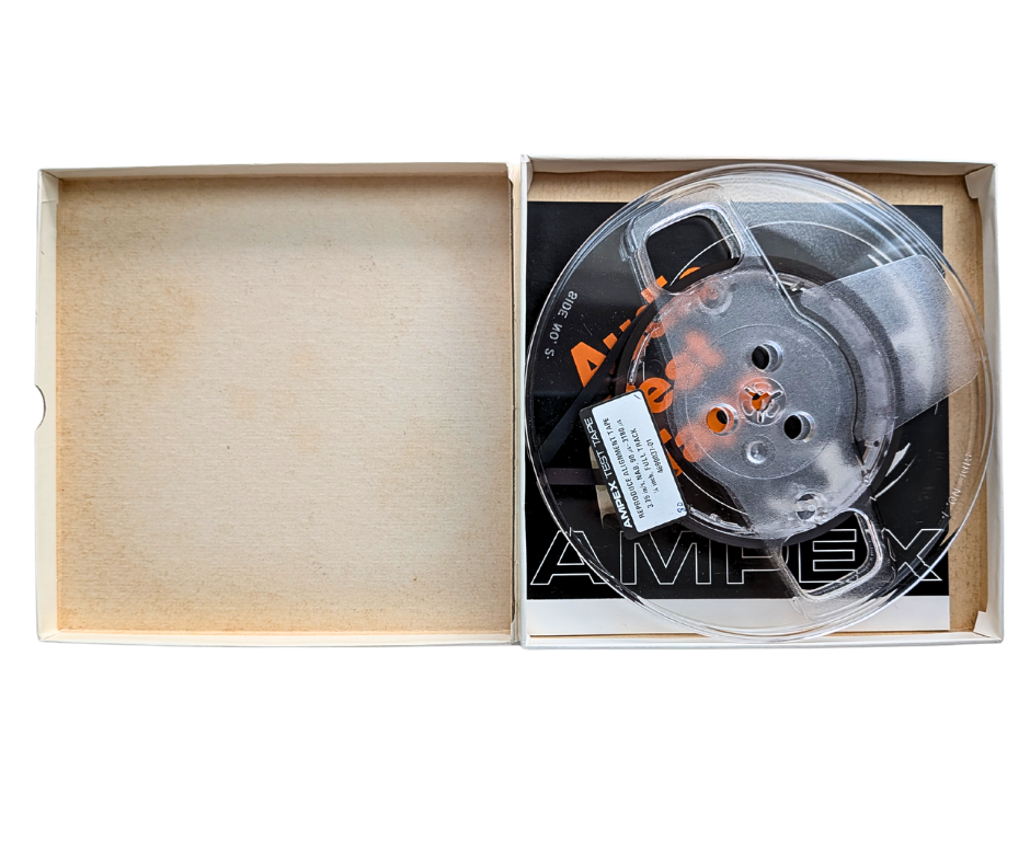 Ampex Reproduce Alignment Test Tape- 2 Track Mono Reel to Reel, 3 3/4 IPS