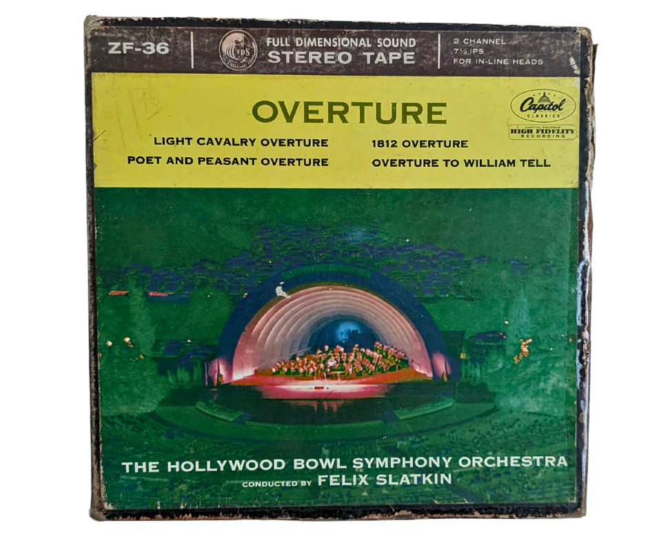 Overture!, Felix Slatkin- 2 track Reel to Reel Tape, 7 1/2 IPS