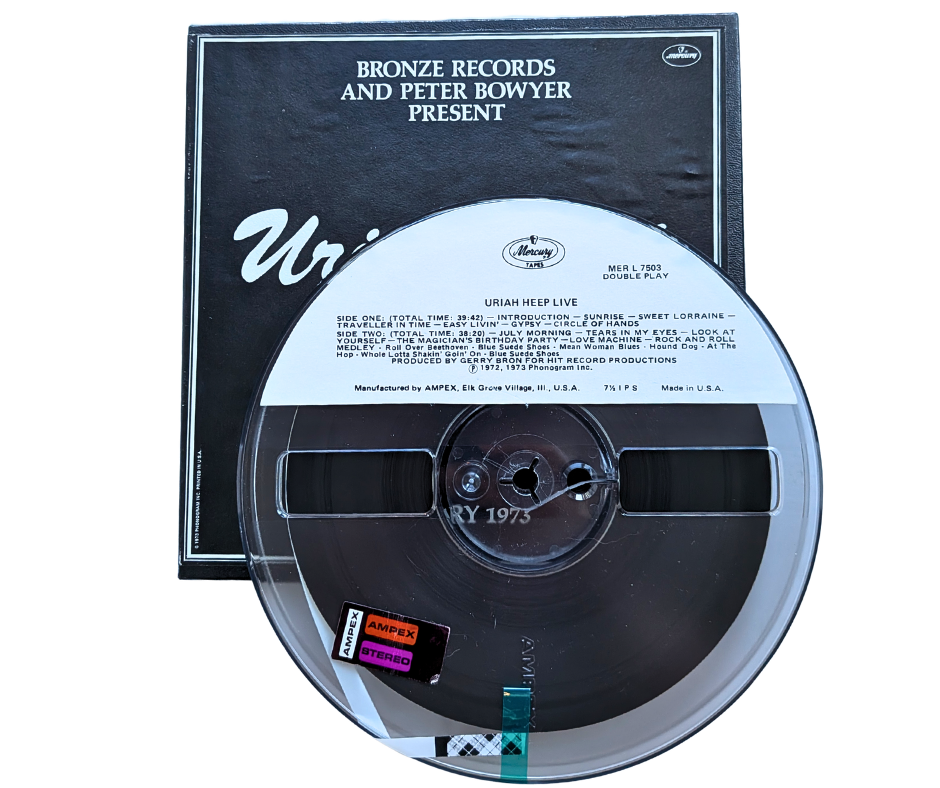 Uriah Heep Live, Uriah Heep - 4 Track Reel to Reel Tape, 7 1/2 IPS