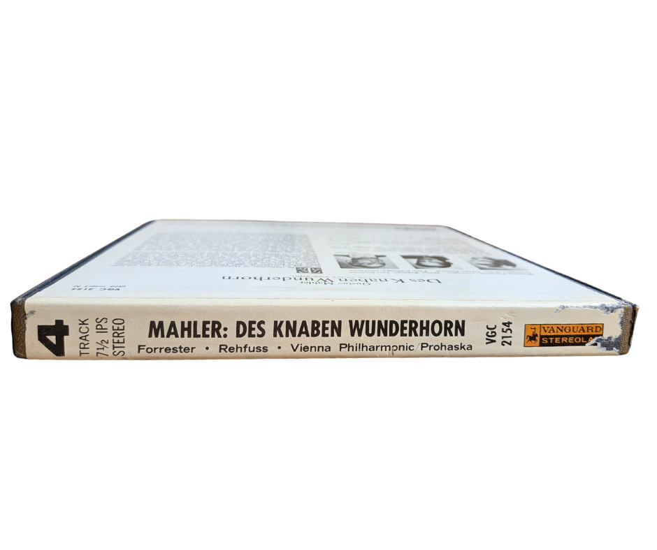 Gustav Mahler, Des Knaben Wunderhorn - 4 Track Stereo Reel to Reel Tapes, 7 1/2 IPS