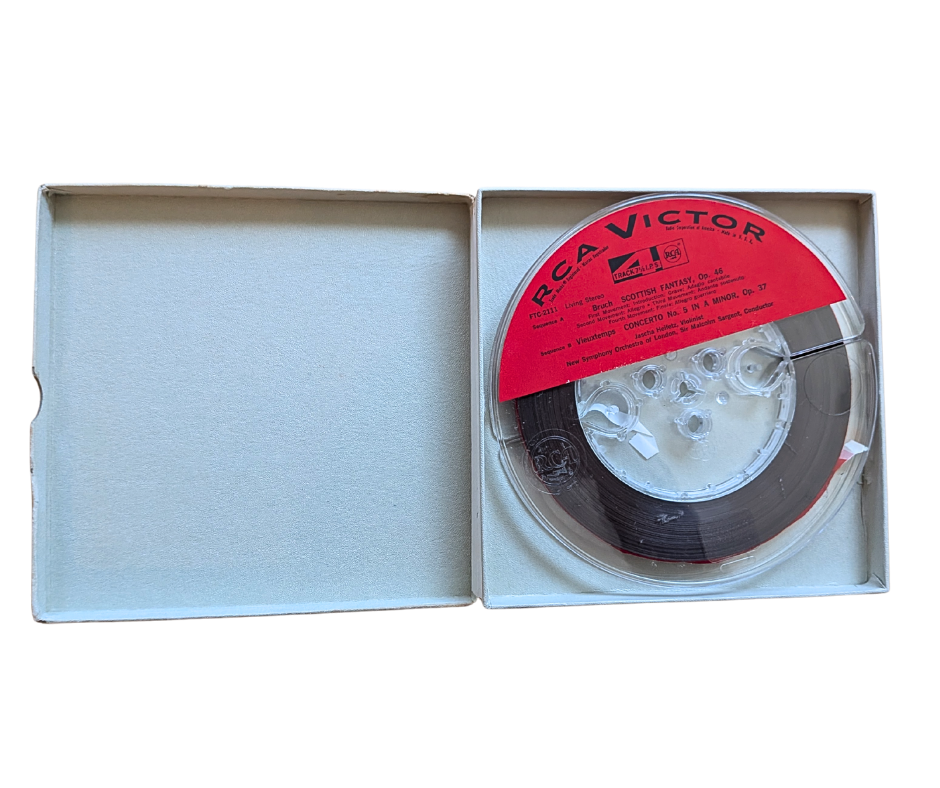 Scottish Fantasy / Concerto No. 5 - Jascha Heifetz - Reel to Reel Tape, 4 Track 7 1/2 IPS