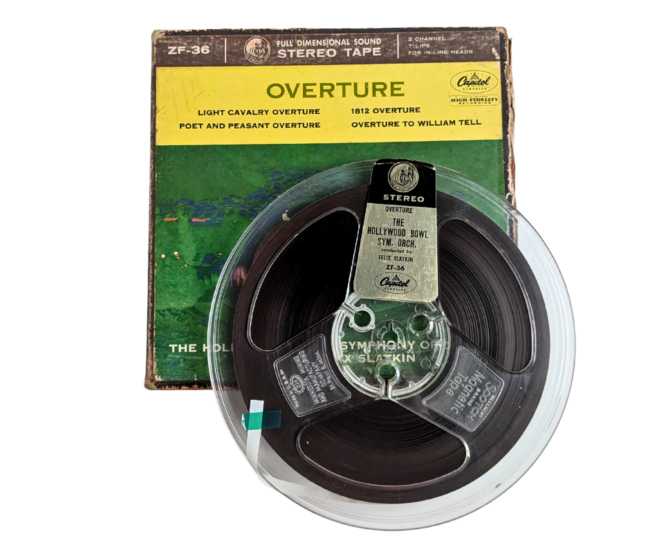 Overture!, Felix Slatkin- 2 track Reel to Reel Tape, 7 1/2 IPS