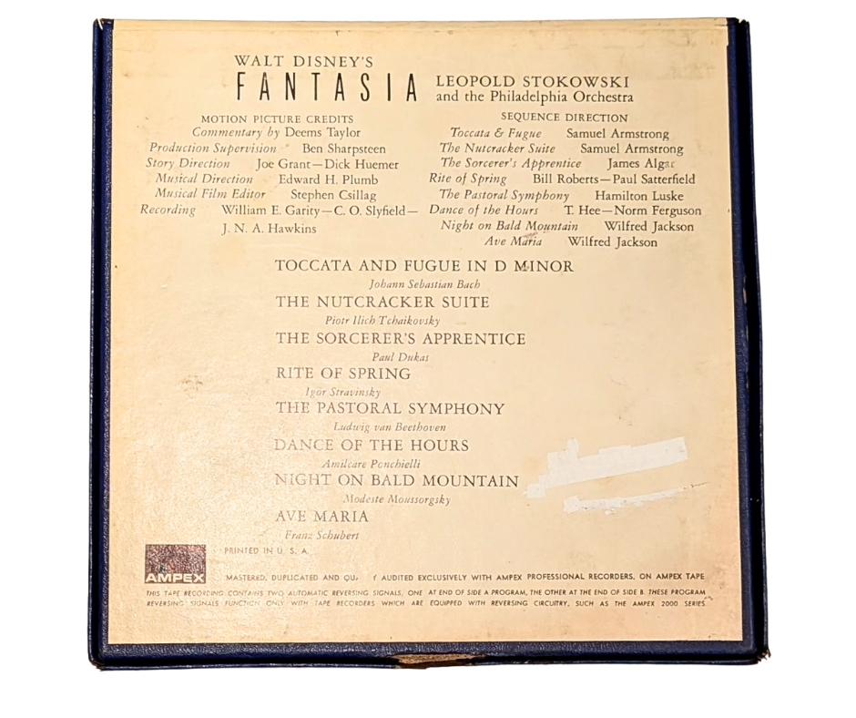 Fantasia,-4 Track Reel to Reel Tape, 3 3/4 IPS