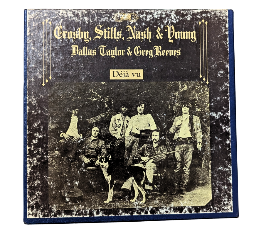 Crosby, Stills, Nash & Young Déjà Vu Reel to Reel Tape 4-Track 3¾ IPS Ampex Atlantic X7200