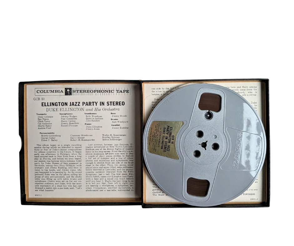 Jazz Party in Stereo, Duke Ellington- 2 Track Reel to Reel Tape, 7 1/2 IPS