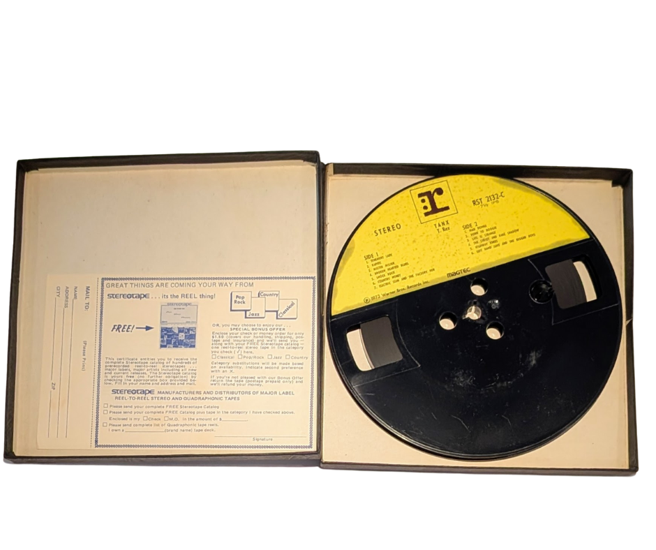 T-rex, Tanx- 4 Track Reel to Reel Tape, 7 1/2 IPS