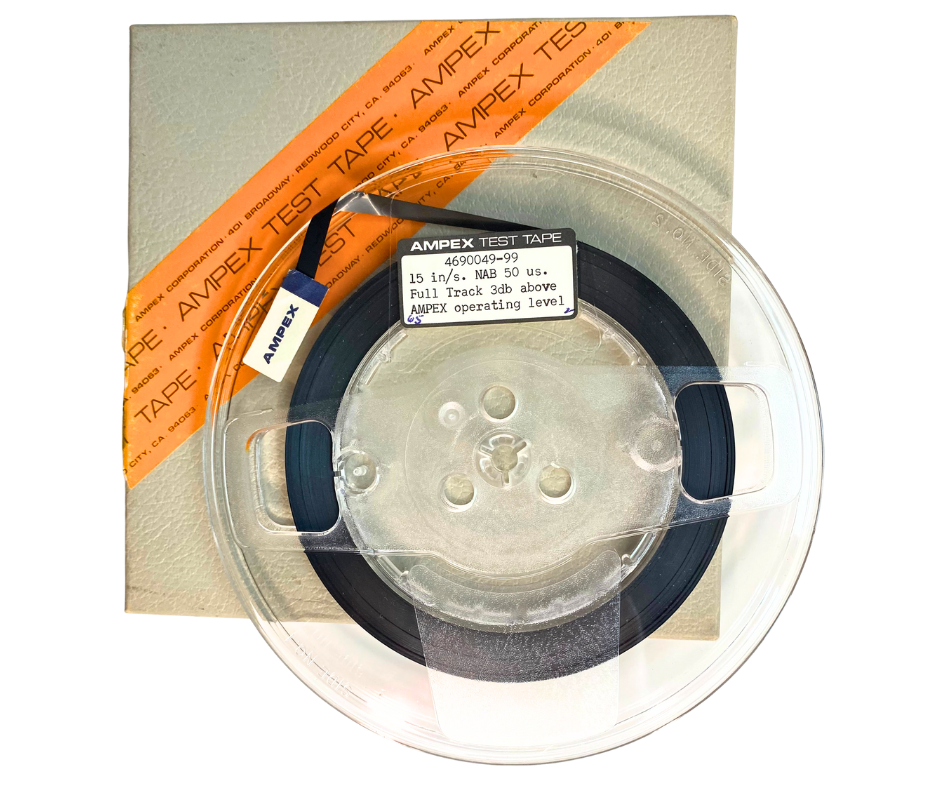 Ampex Full-Track Test Tape – 15 IPS NAB 50 µs, +3 dB (4690049-99)