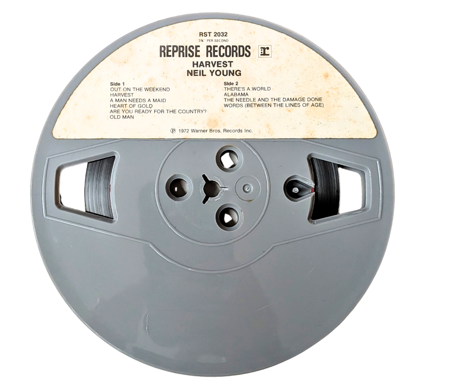 Harvest, Neil Young- 4 Track Reel to Reel Tape, 3 3/4 IPS