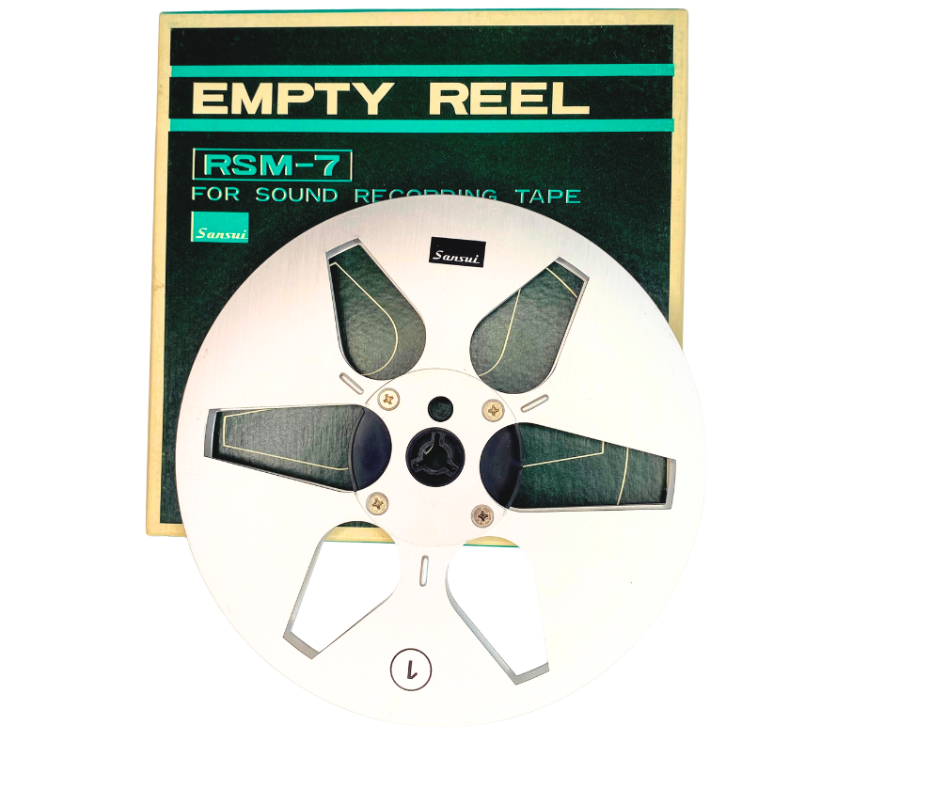 OEM Vintage Sansui Metal 7-inch Take up Reel RSM-7 Empty Reel 1/4" Tape
