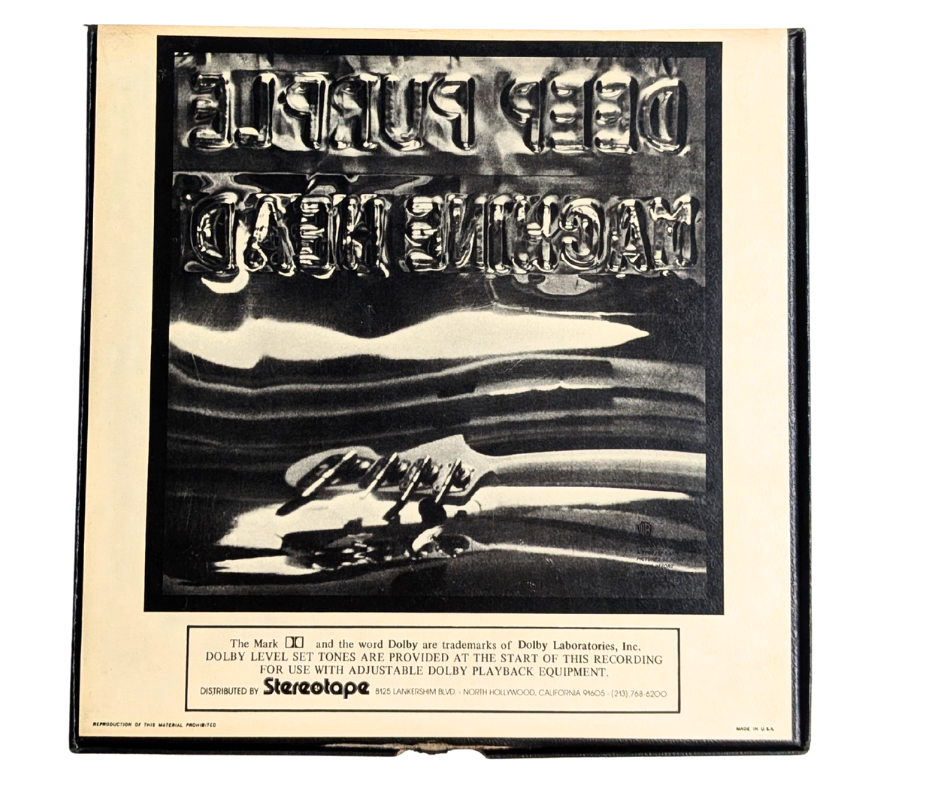 QUAD Machine Head, Deep Purple- Quadrophonic Reel to Reel Tape, 7 1/2 IPS