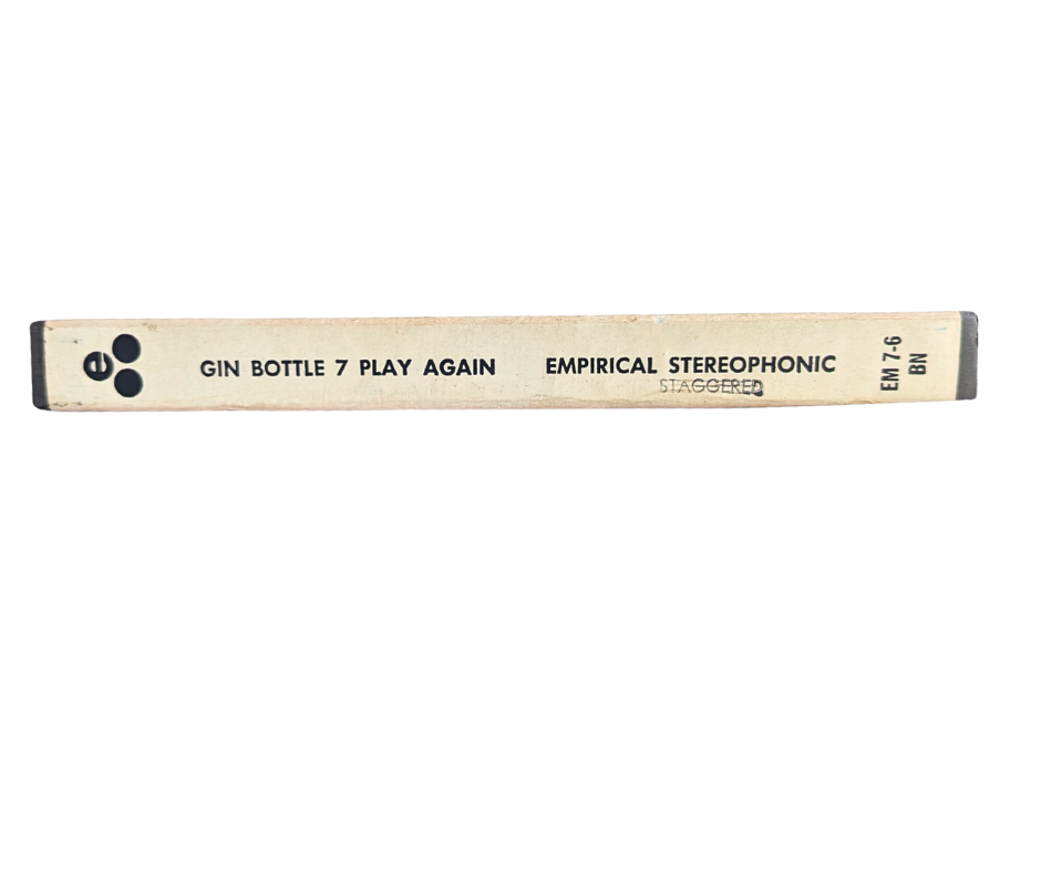 PlayAgain, Gin Bottle 7- 2 Track Reel to Reel Tape, 7 1/2 IPS