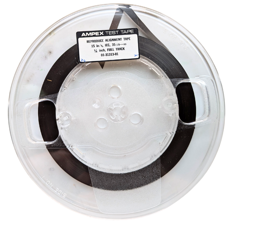 Ampex Reproduce Alignment Test Tape - 2 Track Mono, 15 IPS