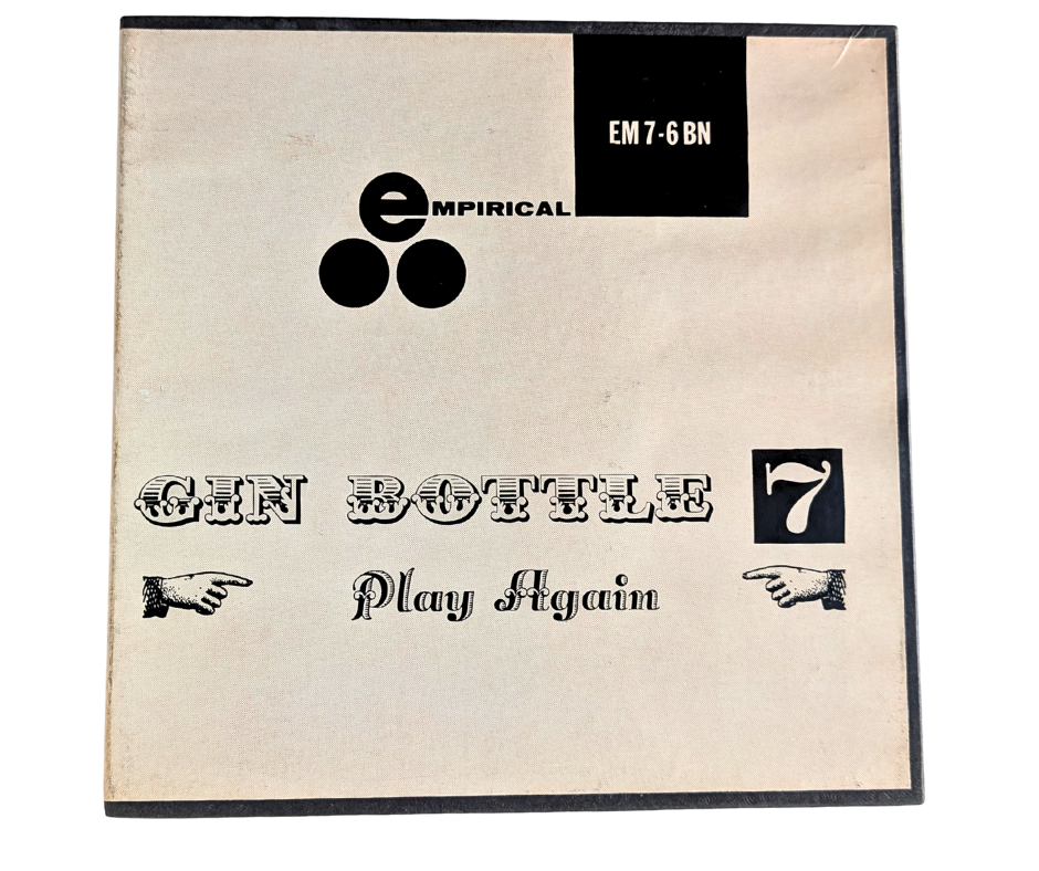 PlayAgain, Gin Bottle 7- 2 Track Reel to Reel Tape, 7 1/2 IPS