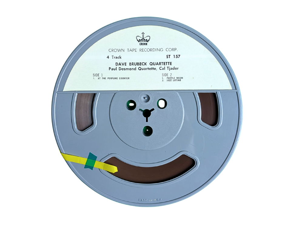 7½ IPS Dave Brubeck, Paul Desmond, Cal Tjader – Crown ST 157 4-track reel tape