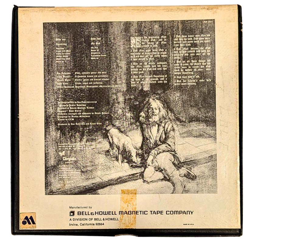 Aqualung, Jethro Tull- 4 Track Reel to Reel Tape, 3 3/4 IPS