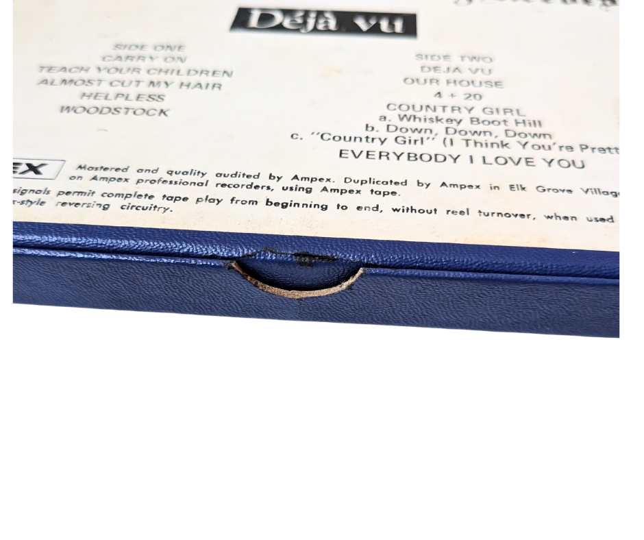 Crosby, Stills, Nash & Young Déjà Vu Reel to Reel Tape 4-Track 3¾ IPS Ampex Atlantic X7200