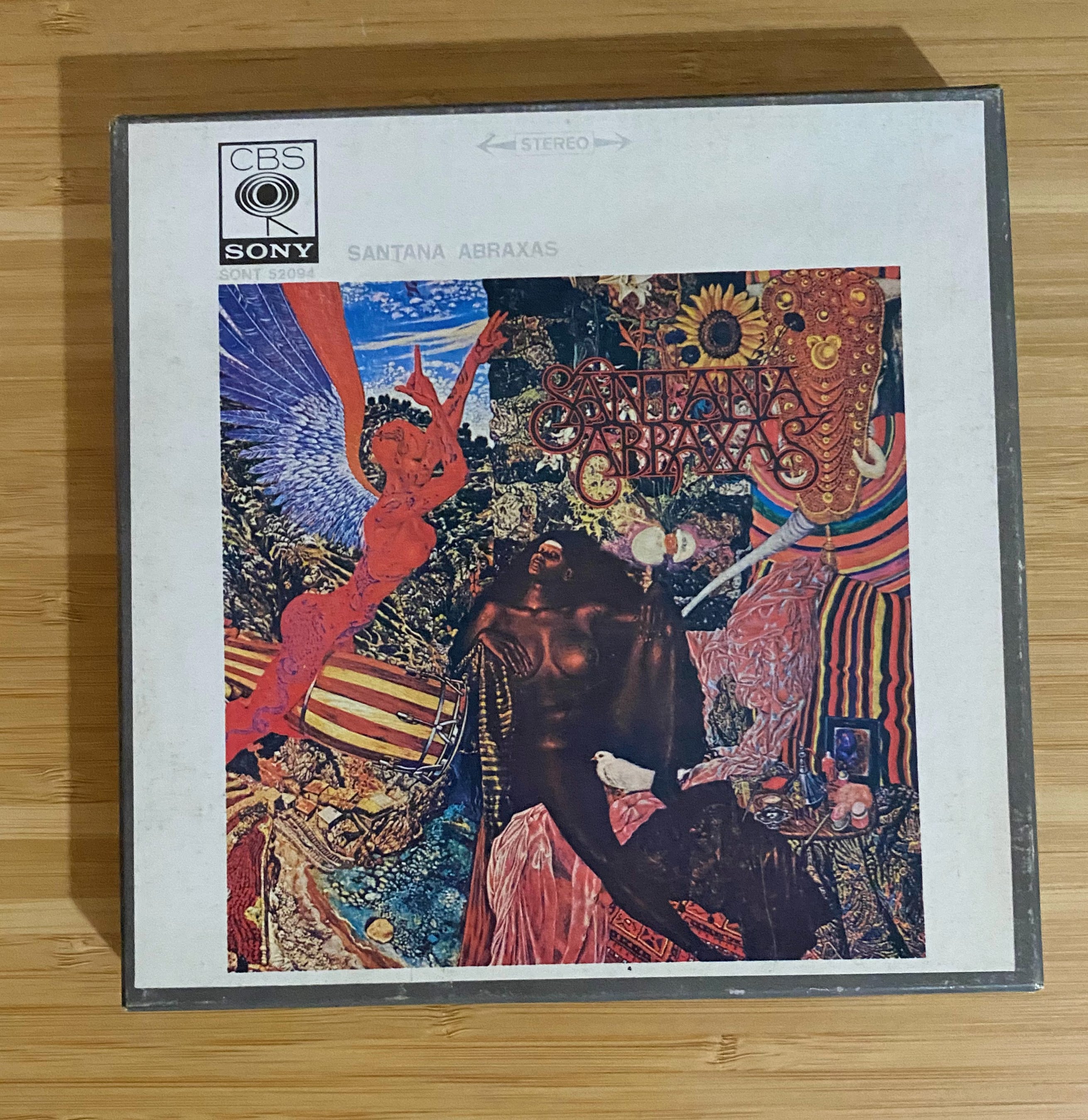 7 1/2 ips Abraxas, Santana- CBS Japan Only - 4 track reel to reel tape
