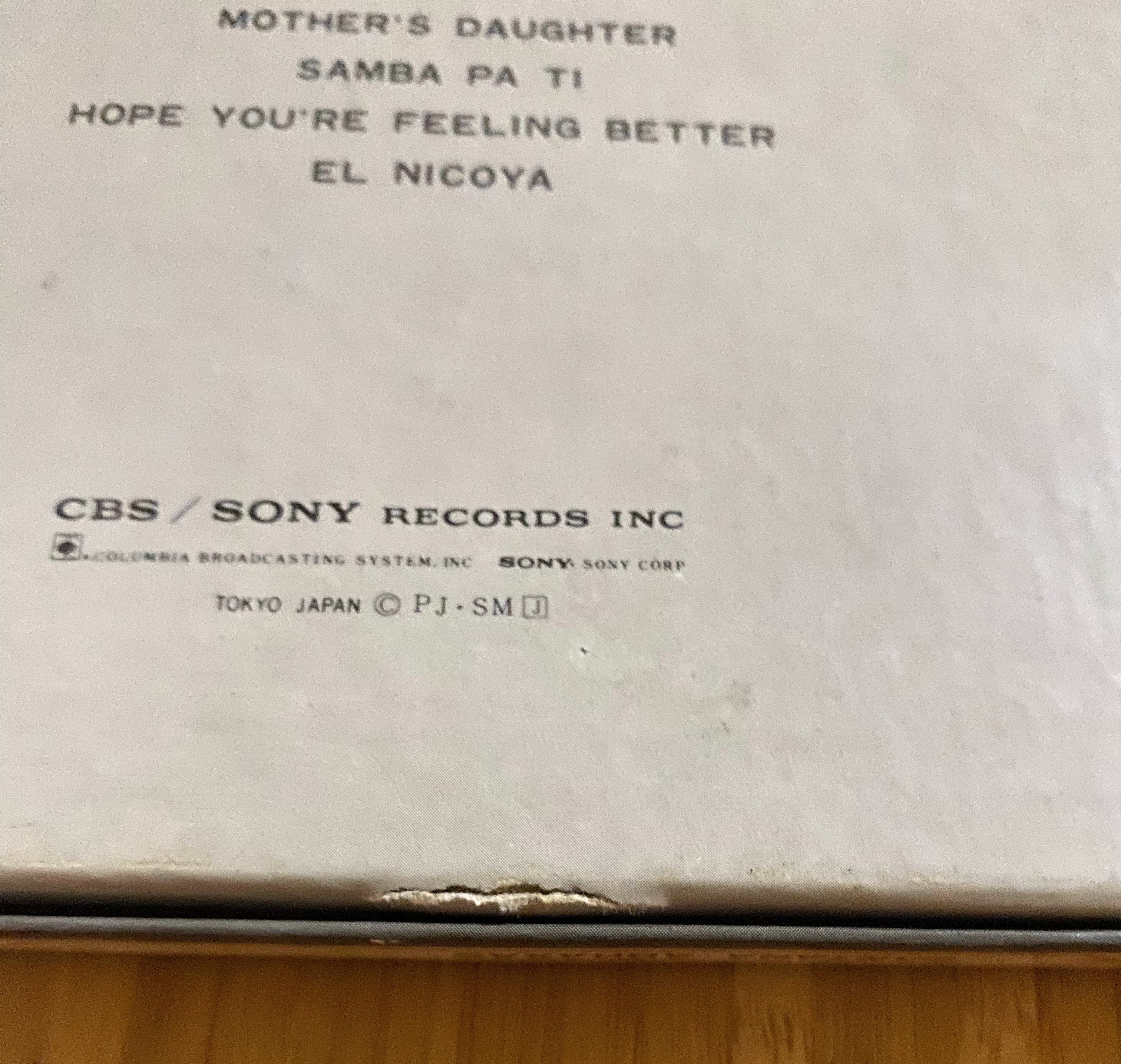 7 1/2 ips Abraxas, Santana- CBS Japan Only - 4 track reel to reel tape
