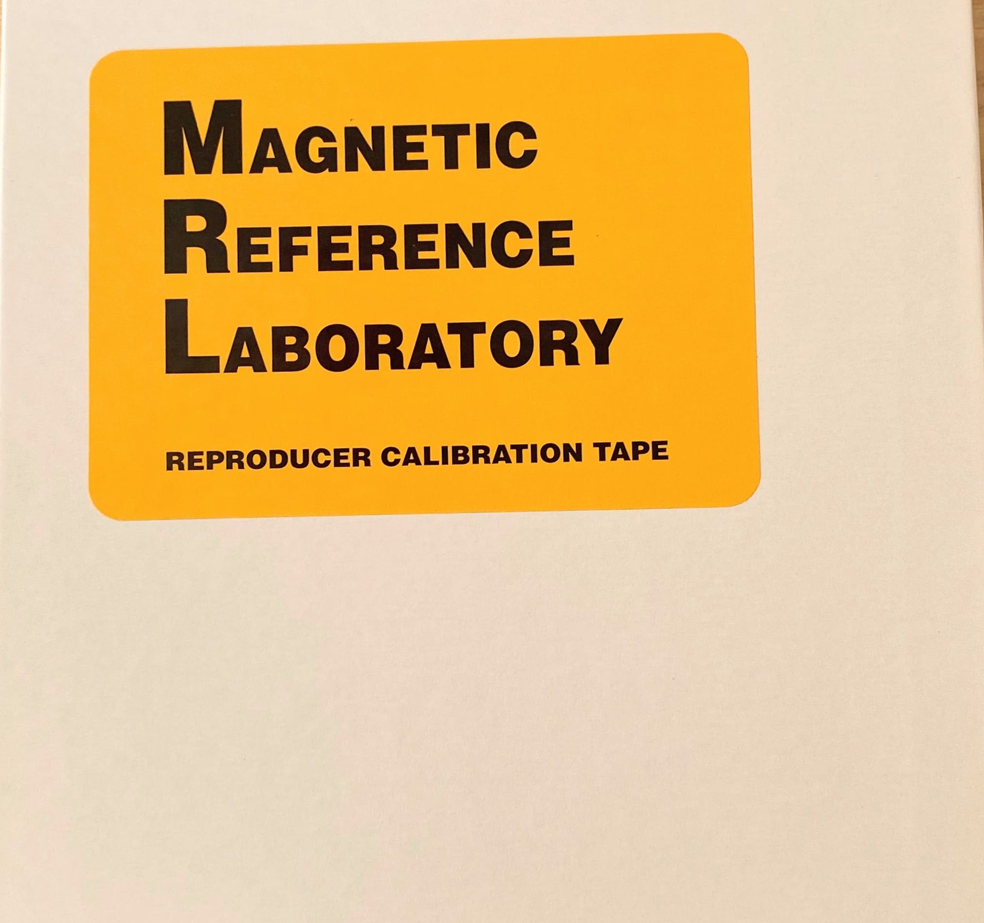 Reproducer Calibration Tape, Magnetic Reference Laboratory–21T204 7 1/2 IPS, 1/4" reel tape (NAB, 250 nWb/m)