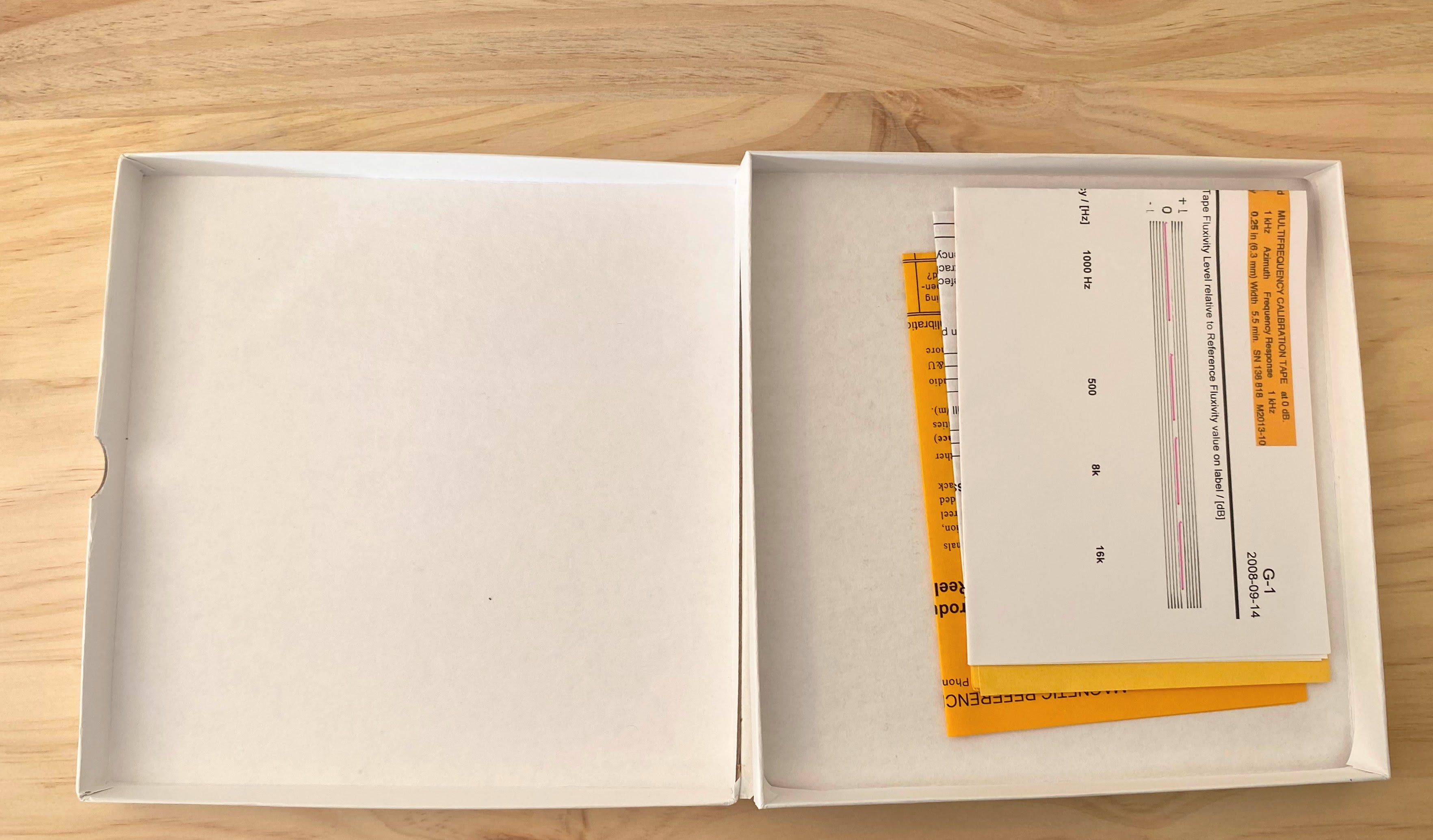 Reproducer Calibration Tape, Magnetic Reference Laboratory-21L221 30IPS
