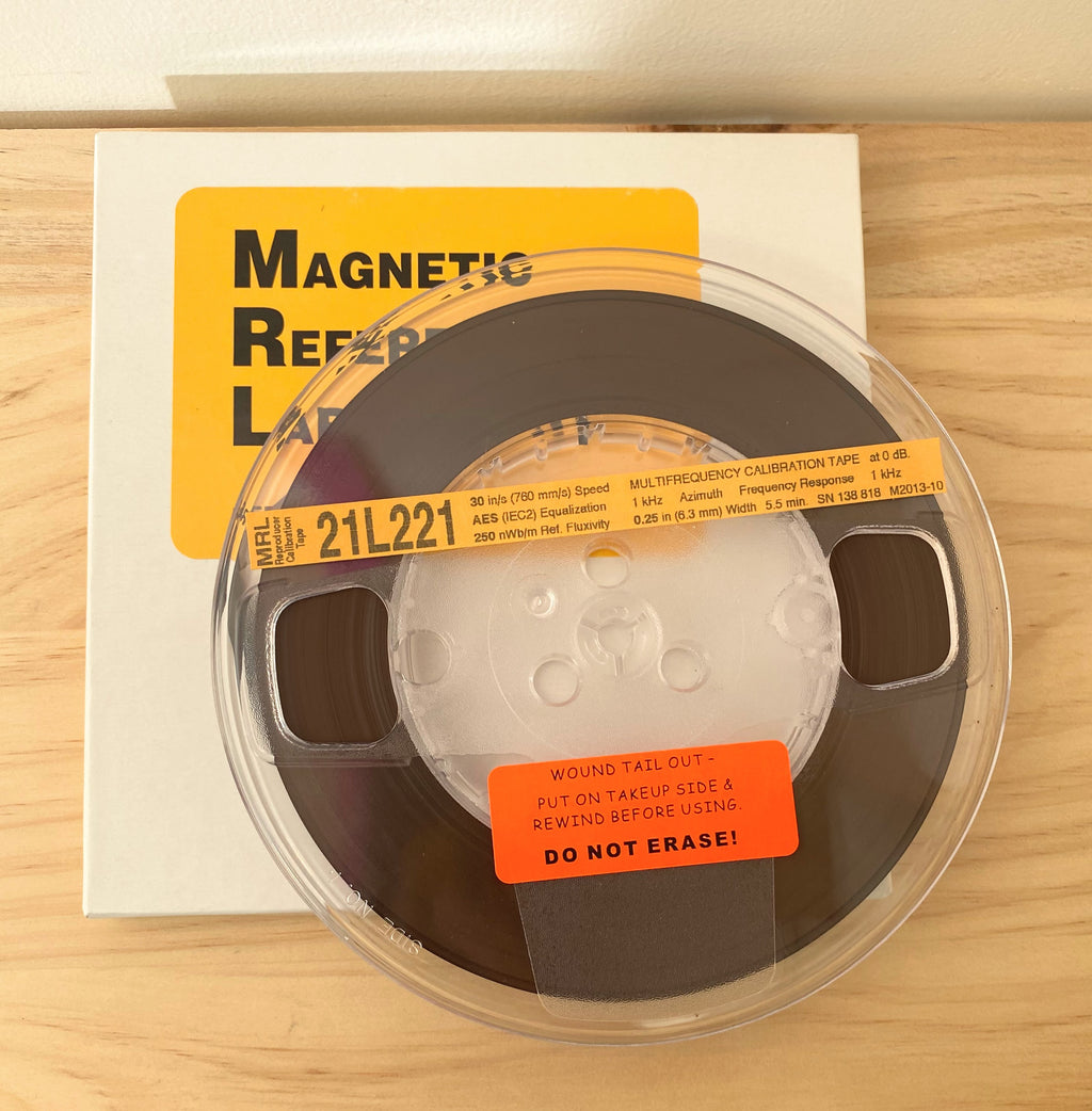 Reproducer Calibration Tape, Magnetic Reference Laboratory-21L221 30IPS
