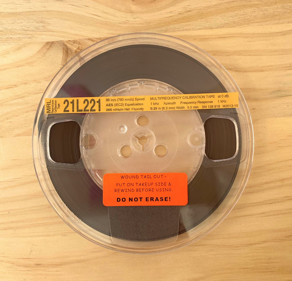 Reproducer Calibration Tape, Magnetic Reference Laboratory-21L221 30IPS