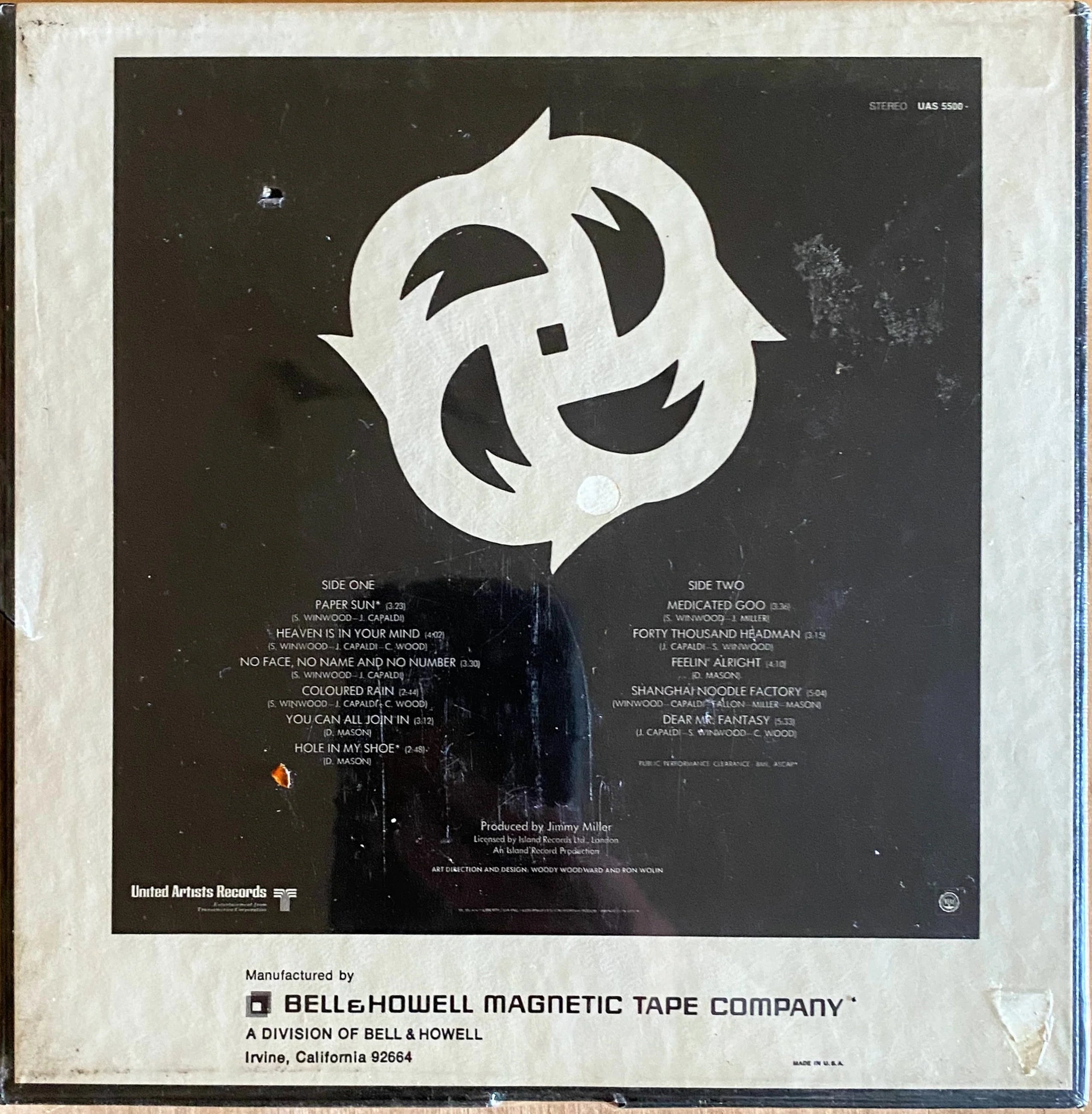 [Sealed] Traffic, Best of Traffic-4 track reel to reel tape 3 3/4 IPS