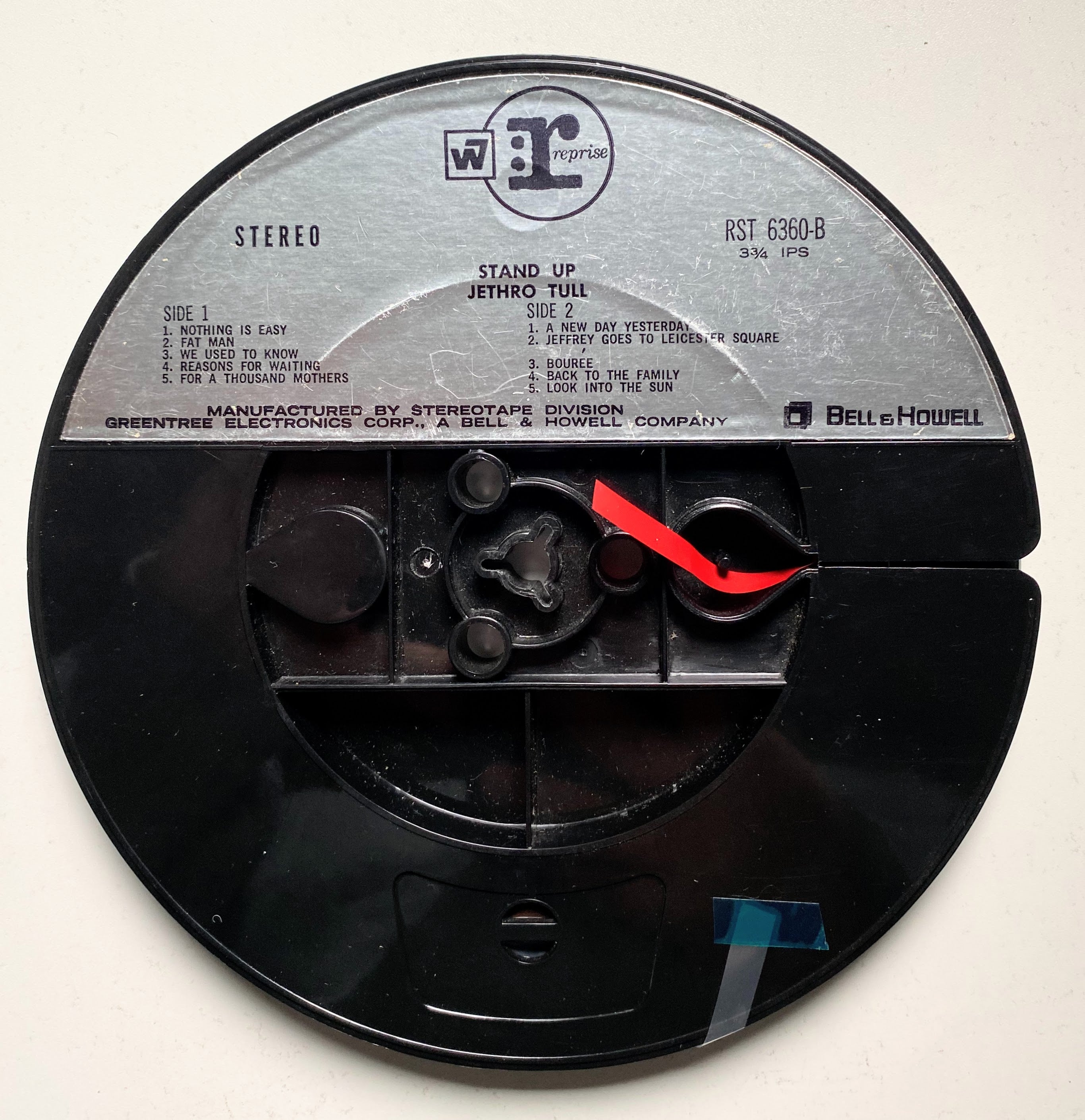 Stand Up, Jethro Tull- 4 track reel to reel tape, 3 3/4 IPS