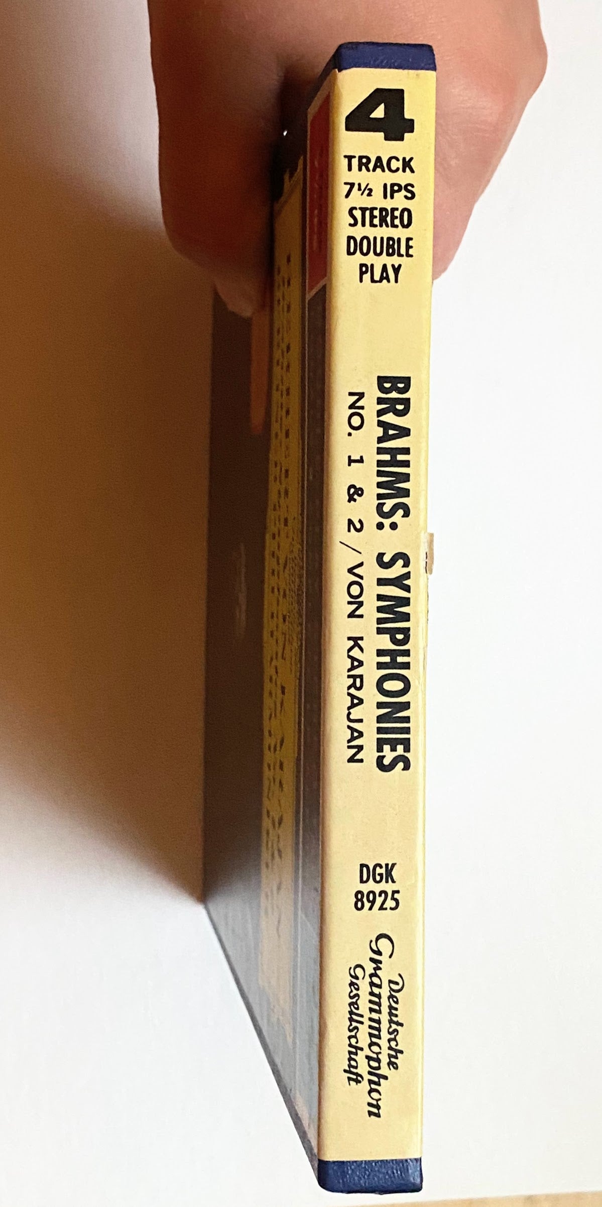 Brahms: Symphonies No. 1 & 2, Herbert Von Karajan-4 track reel to reel tapes, 7 1/2 IPS
