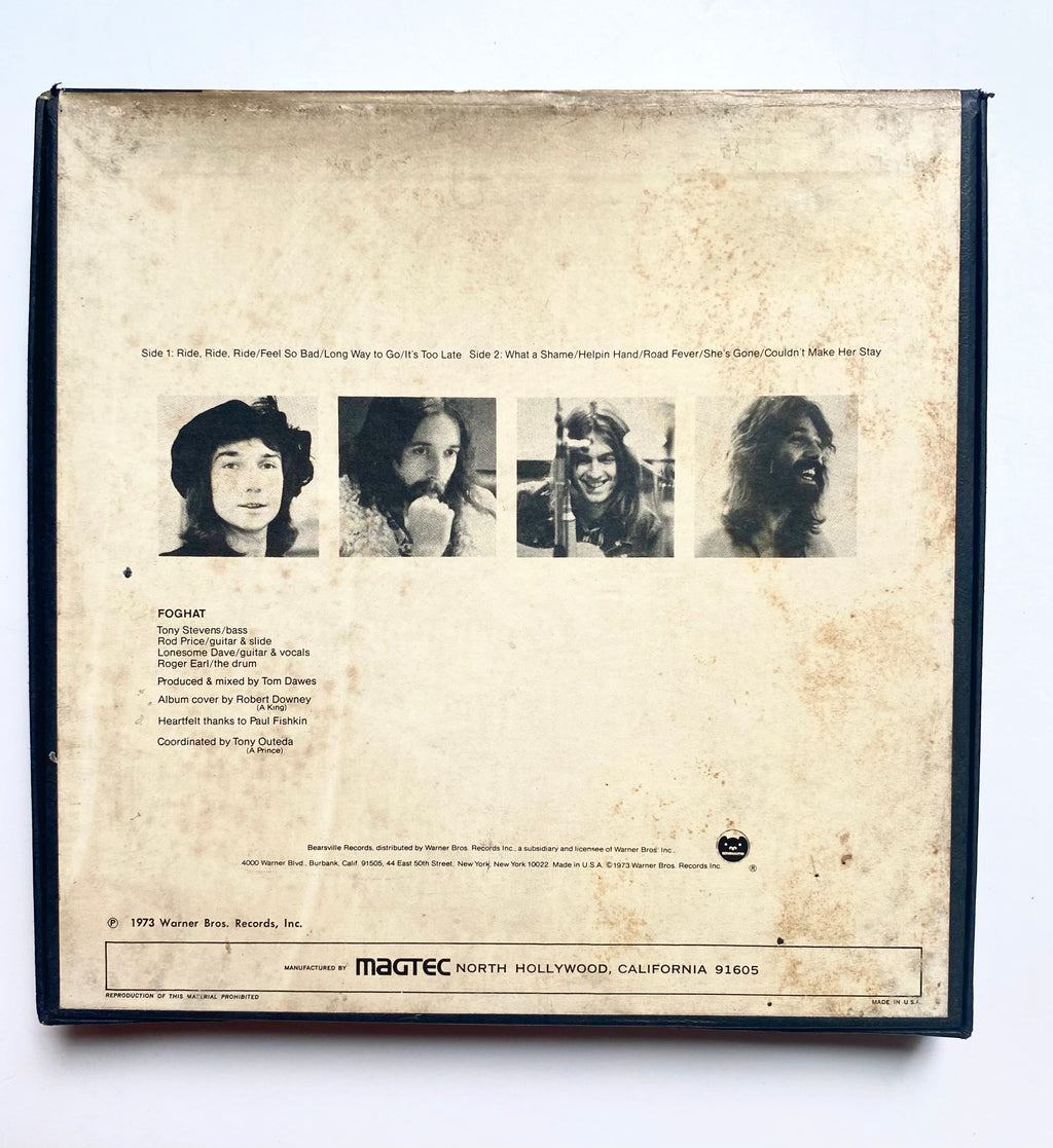 Foghat,Foghat- 4 track reel to reel tape, 7 1/2 IPS